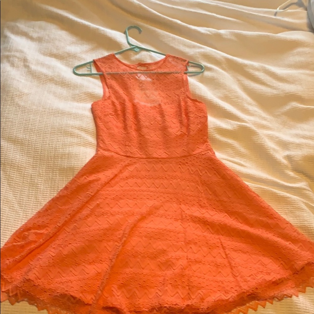 Peach cocktail dress